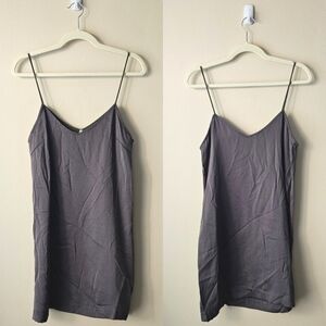 Mono B Olive Slip Dress (M) NWOT